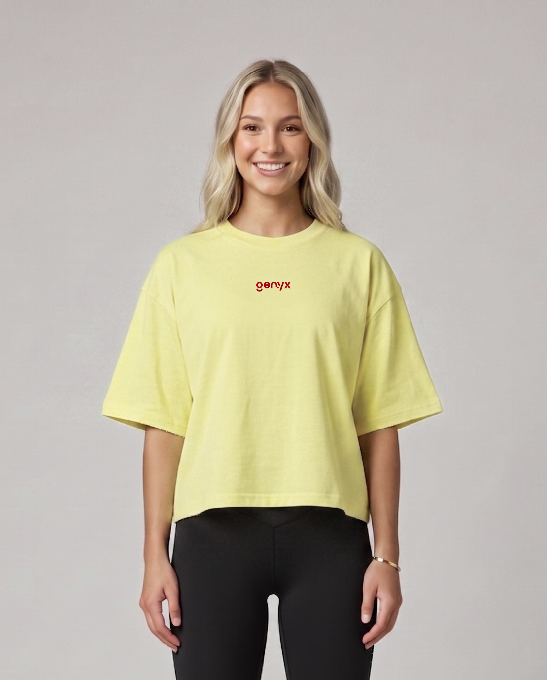 Cropped oversized T-shirt
