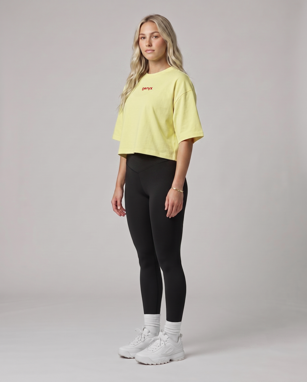 Cropped oversized T-shirt