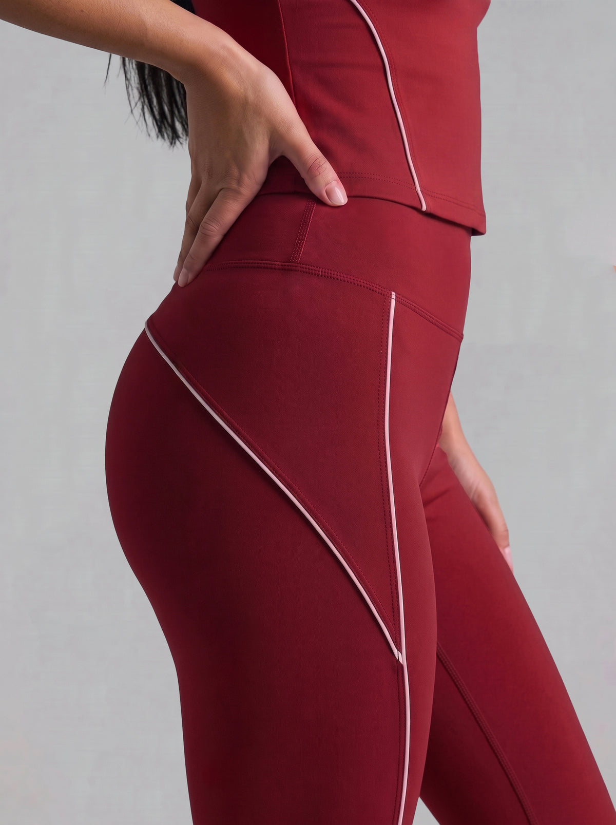 A-Genyx yoga suit burgundy