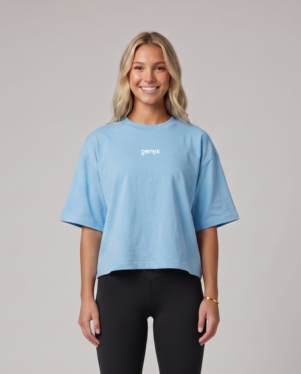 Cropped oversized T-shirt